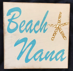 Beach Nana 7"x7"