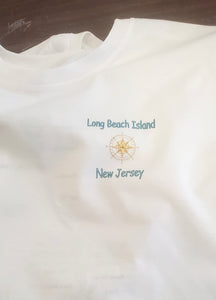Long Beach Island Map Design t-shirt