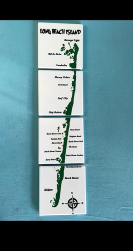Long Beach Island coaster set
