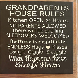 Grandparents House Rules