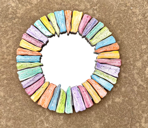 Driftwood Mirror with colors