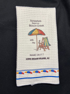 Somewhere there is a beach chair microfiber waffle towel