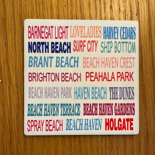 Long Beach Island township coaster