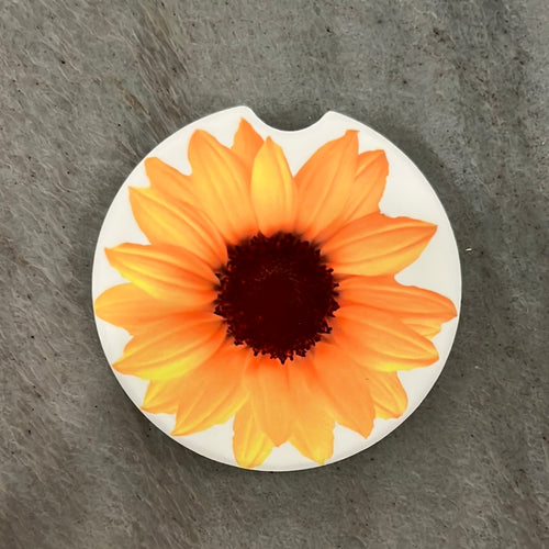 Sunflower car coaster